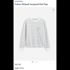 Madewell Striped Knit Top